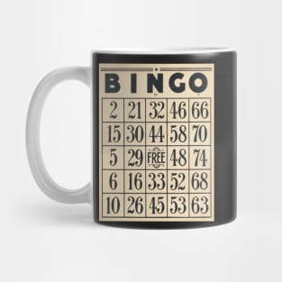 Bingo card sticker Mug